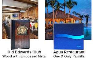 Custom Menu Covers that Complement Ambiance