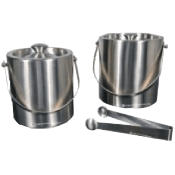 Stainless Steel Ice Buckets - Custom Menu Covers, Binders, & Presentation Folders