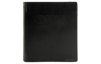 Simeon's - Custom Menu Covers, Binders, & Presentation Folders