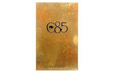 C85 Pump Room - Custom Menu Covers, Binders, & Presentation Folders