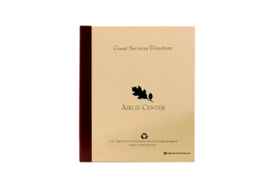 Airlie Center - Custom Menu Covers, Binders, & Presentation Folders