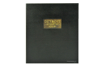 Detroit Athletic Club - Custom Menu Covers, Binders, & Presentation Folders