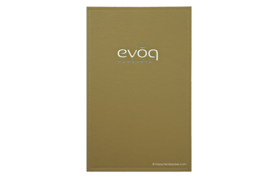 Evoq Sarasota - Custom Menu Covers, Binders, & Presentation Folders