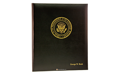 George W Bush - Custom Menu Covers, Binders, & Presentation Folders