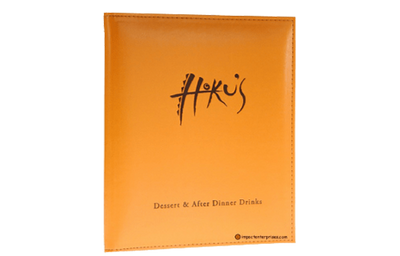 Hokus Dessert - Custom Menu Covers, Binders, & Presentation Folders