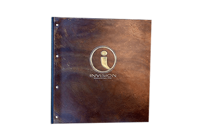 Invision - Custom Menu Covers, Binders, & Presentation Folders