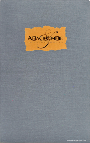 Abacrombie - Custom Menu Covers, Binders, & Presentation Folders