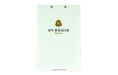 St Regis - Custom Menu Covers, Binders, & Presentation Folders
