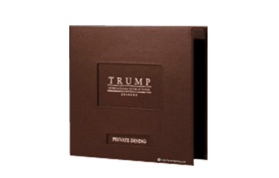 Trump International - 2 - Custom Menu Covers, Binders, & Presentation Folders
