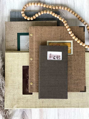 a variety of Impact fabric and grasscloth covers with boho style