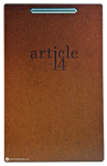 Article 14 Natual Masonite Clipboard - Custom Menu Covers, Binders, & Presentation Folders