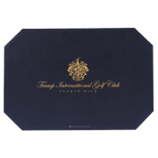 Trump Int'l Golf - Custom Menu Covers, Binders, & Presentation Folders
