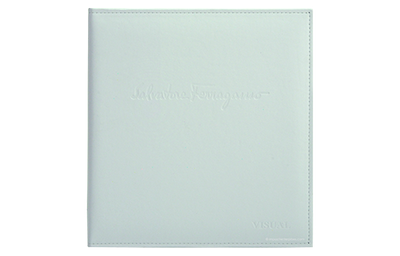 Salvatore Ferragamo White Binder - Custom Menu Covers, Binders, & Presentation Folders