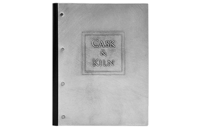 Cask And Kiln - Custom Menu Covers, Binders, & Presentation Folders