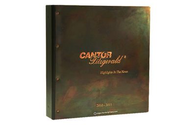 Cantor Fitzgerald - Custom Menu Covers, Binders, & Presentation Folders