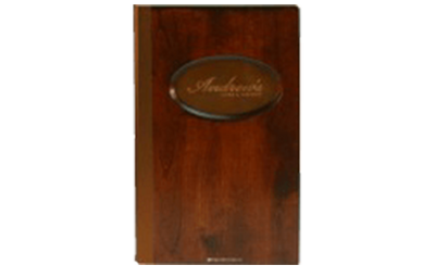 Andrews Steakhouse - Custom Menu Covers, Binders, & Presentation Folders