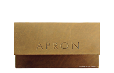 Apron Leather Check Presenters - Custom Menu Covers, Binders, & Presentation Folders