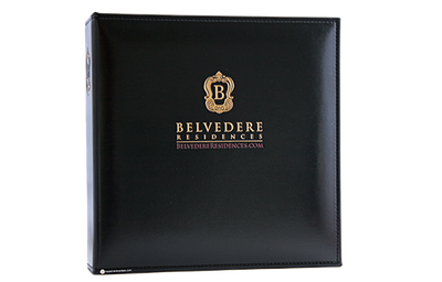 Belvedere Residences - Custom Menu Covers, Binders, & Presentation Folders