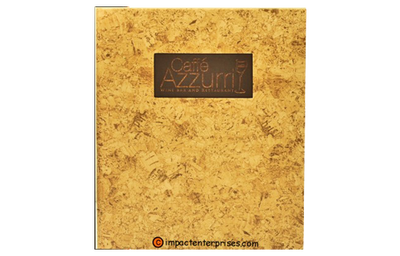 Caffe Azzurri - Custom Menu Covers, Binders, & Presentation Folders