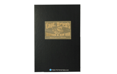 Capt Briens - Custom Menu Covers, Binders, & Presentation Folders