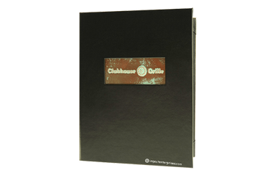 Clubhouse Grille - Custom Menu Covers, Binders, & Presentation Folders