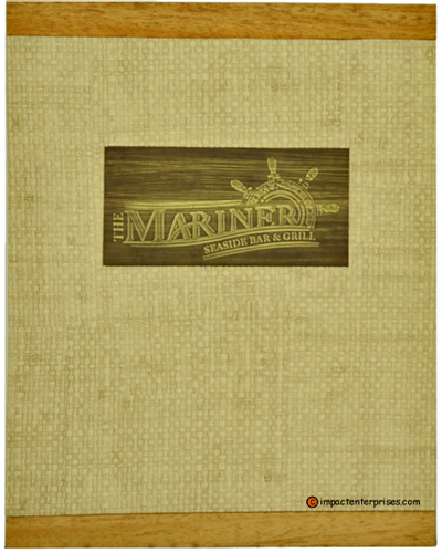 Mariner Seaside - Custom Menu Covers, Binders, & Presentation Folders