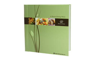 Doubletree Paper Guest Services Binder - Custom Menu Covers, Binders, & Presentation Folders