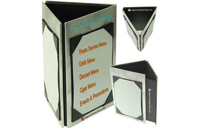 Generic Tri-fold Tent - Custom Menu Covers, Binders, & Presentation Folders