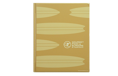 Gourmet Pizza - Custom Menu Covers, Binders, & Presentation Folders