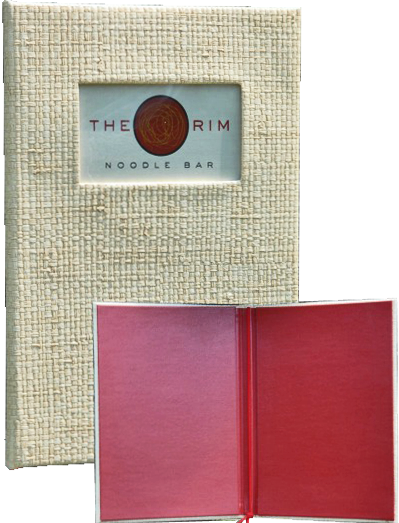 The Rim - Custom Menu Covers, Binders, & Presentation Folders