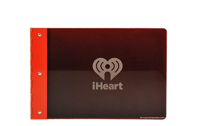 iHeart Radio Red - Custom Menu Covers, Binders, & Presentation Folders