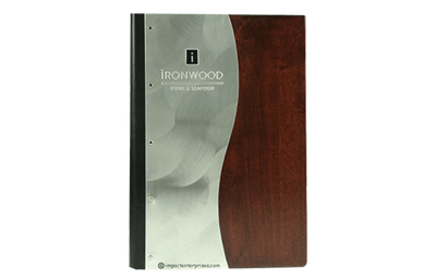 Ironwood -2A - Custom Menu Covers, Binders, & Presentation Folders