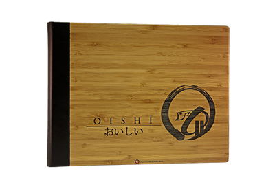 Oishi Steak & Sushi - Custom Menu Covers, Binders, & Presentation Folders