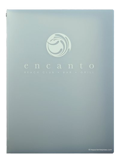 Encanto Beach Club - Custom Menu Covers, Binders, & Presentation Folders