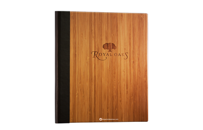 Royal Oaks - Custom Menu Covers, Binders, & Presentation Folders