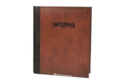 Switchback Grille - Custom Menu Covers, Binders, & Presentation Folders