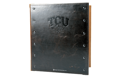 TCU - Chef Tim Love - Custom Menu Covers, Binders, & Presentation Folders
