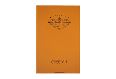 Veuve Clicquot Ponsardin - Custom Menu Covers, Binders, & Presentation Folders